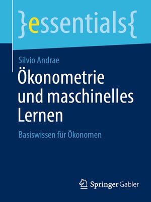 cover image of Ökonometrie und maschinelles Lernen